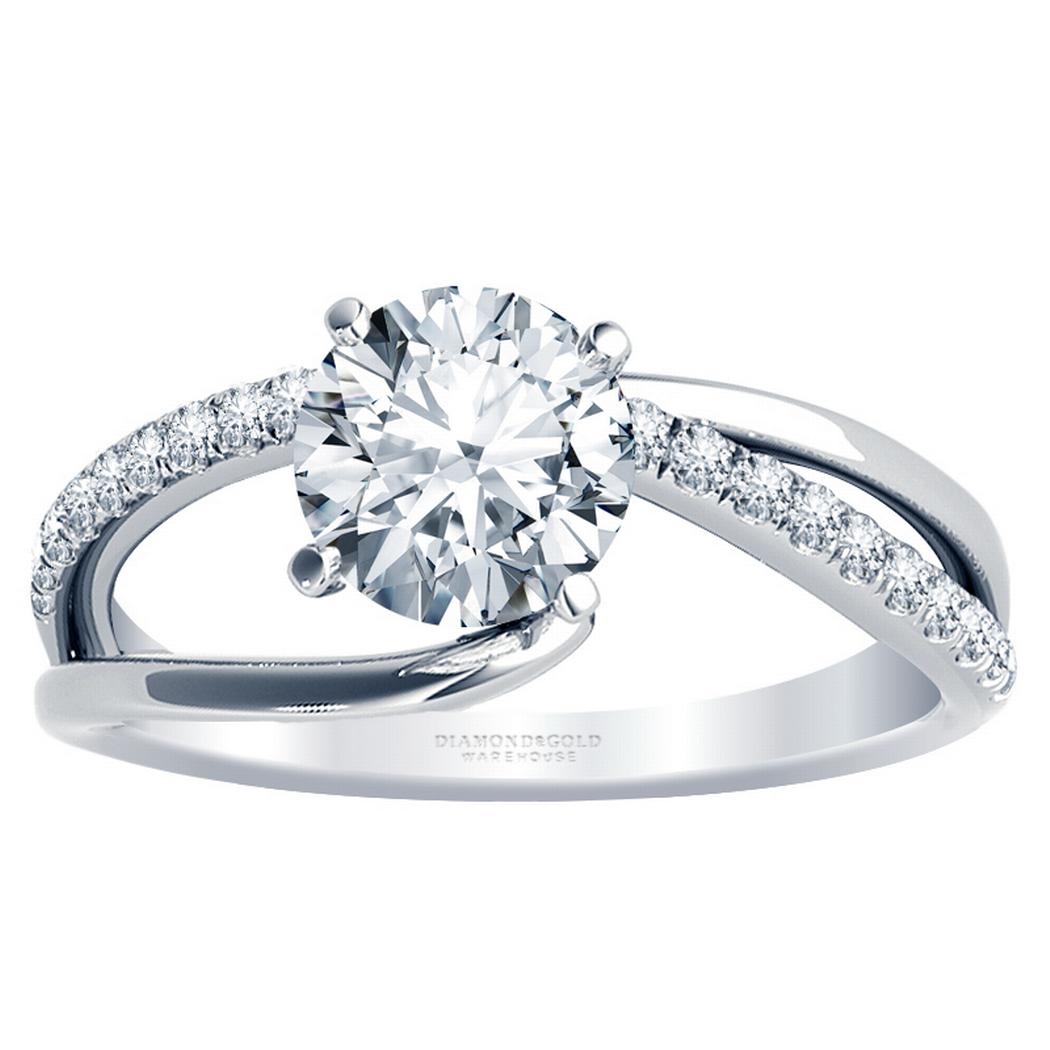 Exclusive Split Shank Engagement Ring: Elegant and Unique - Eurekalook