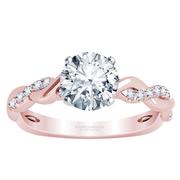 Round Diamond Engagement Ring - Braided Band